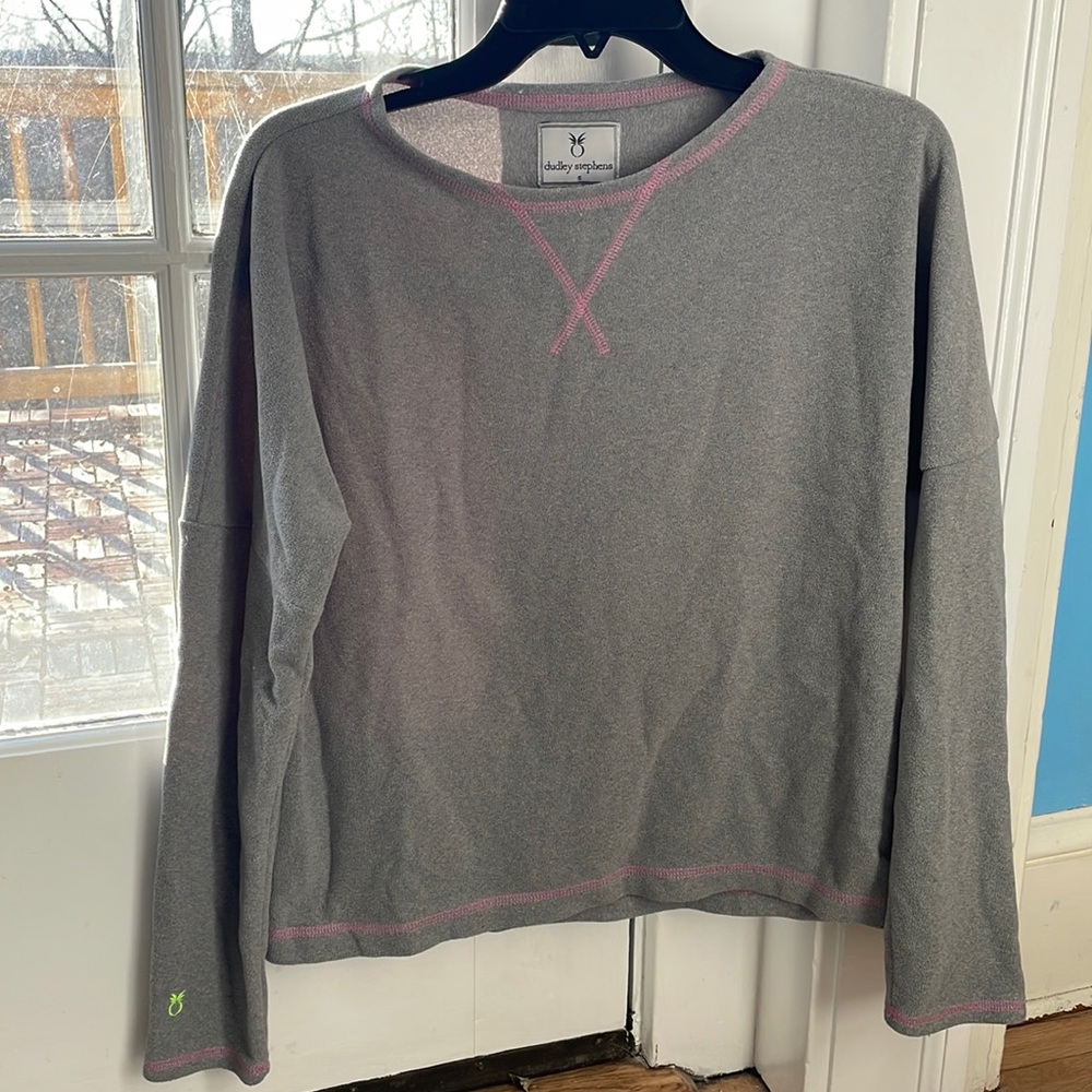 Dudley Stephens Somerset sweatshirt - terry fleece heather grey size S